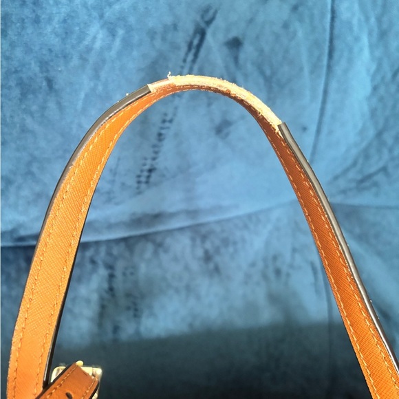 Tory Burch Mini Robinson Brown Leather Tote Bag - Picture 14 of 16